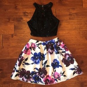 2 piece formal skirt and top